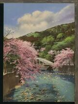 ♪絵葉書19648┃箱根 湯本温泉 朝日橋の桜花┃神奈川県 カラー┃_画像1