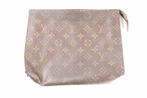 【ジャンク】LOUIS VUITTON ルイヴィトン LV モノグラム ポッシュトワレット25 ポーチ バッグ かばん 鞄 ブラウン 1612-AS