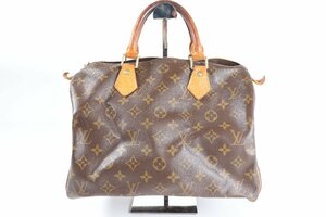 LOUIS VUITTON ルイヴィトン LV モノグラム スピーディ30 ハンド バッグ ミニボストン 手持ち 鞄 ブラウン 1716-AS