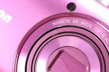 Nikon ニコン COOLPIX S3600 4.5-36.0mm 1：3.7-6.6 ピンク コンパクト デジタルカメラ 1711-TE_画像9