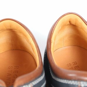 【2点】REGAL リーガル REGAL STANDARDS レザー ブラック/ブルー系 ビジネスシューズ メンズ 紳士靴 1847-TEの画像7