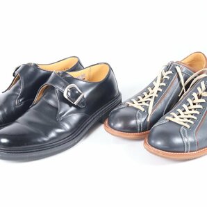【2点】REGAL リーガル REGAL STANDARDS レザー ブラック/ブルー系 ビジネスシューズ メンズ 紳士靴 1847-TEの画像1