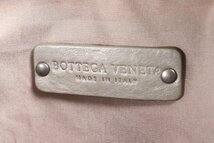 BOTTEGA VENETA ボッテガヴェネタ イントレチャート レザー グレー カーキ系 セカンドバッグ 手持ち メンズ かばん 保存袋付き 1813-TE_画像7