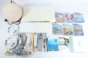 任天堂 Nintendo Wii ゲーム機 本体 コントローラー 付属品 カセット ソフト まとめ売り 1531-TE①