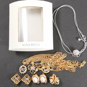 【7点】NINARICCI ニナリッチ イヤリング ネックレス アクセサリー シルバーカラー ゴールドカラー レディース まとめ売り 2047-ASの画像1