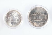 アメリカ貨幣セット アメリカ コインセット LIBERTY リバティコイン 1ドル/1.5.10.25.50セント 6枚 銀貨 ケース入り 1986-ＴE_画像7