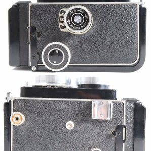 KONICA コニカ KONIFLEX View Hexar 1:3.0 85mm Hexanon 1:3.5 85mm 二眼レフ フィルムカメラ 角型メタルフード付き 1987-TEの画像3