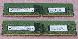 ●Micron MTA16ATF2G64AZ-3G2J1 2枚セット *PC4-25600/DDR4-3200/PC4-3200AA 288Pin DDR4 UDIMM 32GB(16GB x2) 動作品