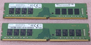 ☆Samsung M378A2K43CB1-CTD 2枚セット *PC4-21300/DDR4-2666/PC4-2666V 288Pin DDR4 UDIMM 32GB(16GB x2) 動作品