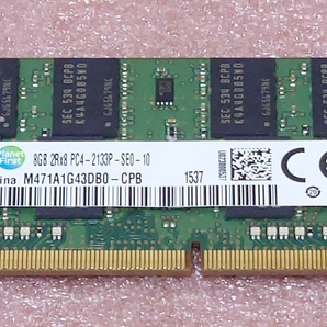 ◆Samsung M471A1G43DB0-CPB *PC4-17000/DDR4-2133/PC4-2133P 260Pin DDR4 S.O.DIMM 8GB 動作品の画像1