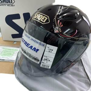 【未使用品】 SHOEI ショウエイ J-STREAM Jストリーム SALIA サリア 黒系 ブラック系 Lサイズ 7424-100