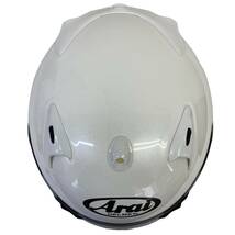 【即決】 Arai アライ フルフェイスヘルメット PROFILE ※ミラーシールド付き 白系 ホワイト系 Mサイズ　7457-100_画像3