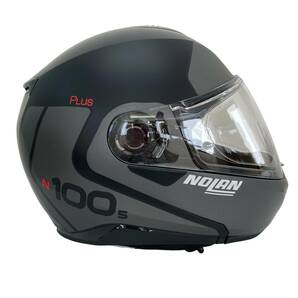 【美品】 NOLAN ノーラン システムヘルメット N100-5 PLUS Lサイズ 黒系 ブラック系 7688-120の画像6