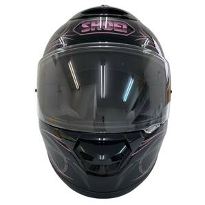 【訳あり】 SHOEI ショウエイ QWEST AROBIS フルフェイスヘルメット 黒系/ピンク系 Sサイズ 7722-100の画像2