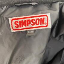 【美品】 SIMPSON　シンプソン　インナージャケット　ライディングジャケット 　黒系/白系　ブラック系/ホワイト系　サイズL2W　7351-100_画像4