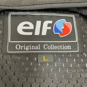 【美品】 elf エルフ EL-9246 アルバーノストレッチパーカジャケット 黒系 ブラック系 Lサイズ 7759-100の画像6