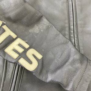 【即決】 BATES ベイツ 牛革 レーシングジャケット ステアハイド レザー 黒系 ブラック系 Lサイズ 7945-100の画像7