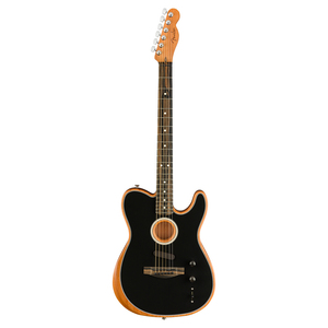  крыло Fender American Acoustasonic Telecaster Black электрический акустическая гитара .... Sonic 