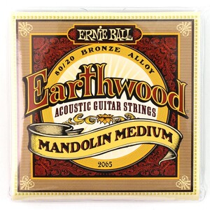 アーニーボール 弦 マンドリン ERNIE BALL 2065 Earthwood Mandolin Medium Loop End 80/20 Bronze 10-36 Gauge マンドリン弦