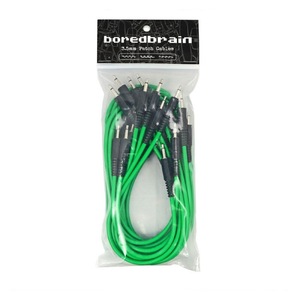 パッチケーブル 12本セット ボアードブレインミュージック Boredbrain Music Eurorack Patch Cables Essential 12-Pack Slime Green