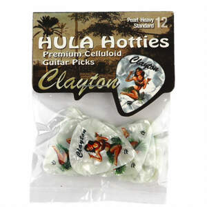 Clayton USA クレイトン HHH/12 Hula Hotties Heavy スタンダード ギターピック×12枚