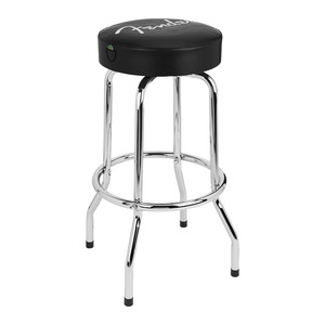 Fender Fender Fender Spaghetti логотип для логотипа Barstool Black/Chrome 30 Стул для ванной стул для гитары для гитары