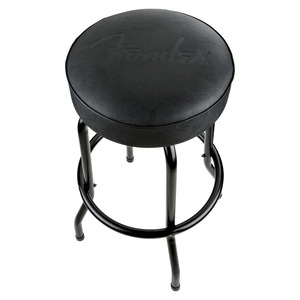 Fender フェンダー Embossed Black Logo Barstool Black/Black 30 スツール バースツール 椅子 ギター用椅子