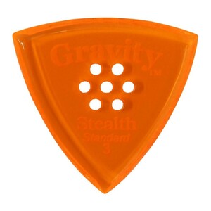 GRAVITY GUITAR PICKS Stealth -Standard Multi-Hole- GSSS3PM 3.0mm Orange ギターピック