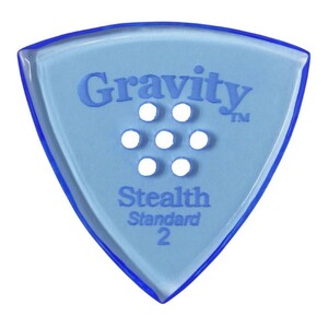 GRAVITY GUITAR PICKS Stealth -Standard Multi-Hole- GSSS2PM 2.0mm Blue гитара pick 