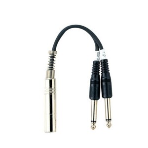 Tech YPP-06 stereo phone female ×1- monaural phone male ×2 conversion cable 