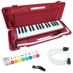 HOHNER MELODICA STUDENT32 RED 鍵盤ハーモニカ＆スペア用吹き口セット 【どれみシールプレゼント】