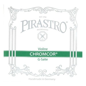 PIRASTRO CHROMCOR クロムコア バイオリン弦 G線 スチール 4/4 クロムスチール巻 3194