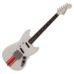 Fender 2023 Collection MIJ Traditional 60s Mustang RW OWT/RED Competition Stripe электрогитара крыло Japan Mustang 