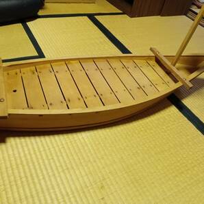 大型 木製舟盛り器 全長約106cm 舟盛 寿司 宴会 お造り お刺身 船盛 板前 割烹料理 和食器 業務用の画像1
