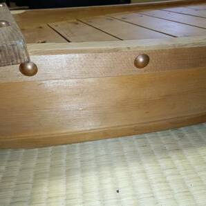 大型 木製舟盛り器 全長約106cm 舟盛 寿司 宴会 お造り お刺身 船盛 板前 割烹料理 和食器 業務用の画像5
