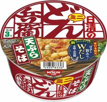 最終【12個】日清のどん兵衛 天ぷらそばミニ 東×12個 カップ麺 訳あり_画像2