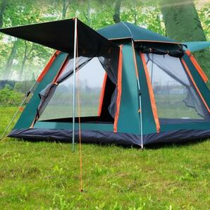 テント キャンプ用品 大型テント 4-5人用 ヤー アウトドア レジャー用品 ファミリーラージテントスペースの画像1