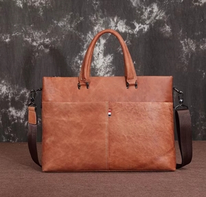  new arrival * practical goods cow leather hand made men's bag original leather business bag briefcase leather commuting bag handbag bag 