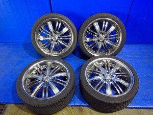 CLUB LINEA CL25 シルバー 19インチ アルミホイール 19x9.0J +38 19x8.0J +45 5穴 PCD:114.3 4本セット センターキャップ付