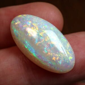  Australia production natural white opal 8.10ct white opal