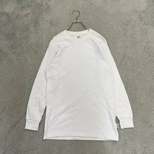 1円スタート! （4）SHAKA WEAR シャカウェア　サーマルロンT サイズS 長袖Tシャツ USAコットン ホワイト 白 無地 メンズ トップス 最落なし