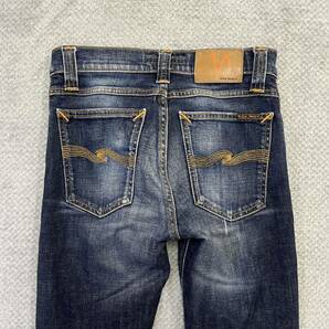 1円スタート! （5）nudie jeans co ヌーディージーンズ デニムスキニーパンツ 26インチ オーガニックコットン レディース ボトムス 最落無の画像5