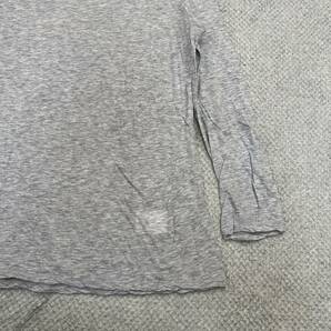 1円スタート! （7）IENA イエナ 長袖Tシャツ 長袖カットソー ロンT 薄手 サイズM相当 インナー グレー 無地 レディース トップス 最落なしの画像4