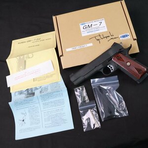 タニオ・コバ TANIO-KOBA GM-7 S&W A type モデルガン STGA 木製グリップ サイン入り #S-8324