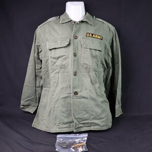 アメリカ軍 放出品 US ARMY ユーユリティシャツ 50,60年代 size M #S-8408の画像1