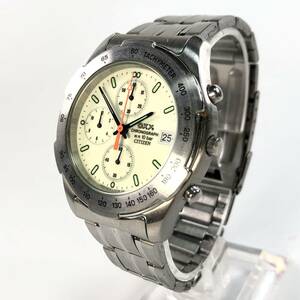 CITIZEN OXY CHRONOGRAPH W.R.10bar クォーツ腕時計（シチズン/0510/QUARTZ/クロノグラフ/JUNK）