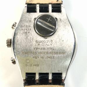 swatch IRONY CHRONOGRAPH クォーツ腕時計（スウォッチ/アイロニー/QUARTZ/1995年?/レトロ/JUNK）の画像9