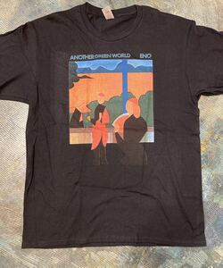 新品XL/送料230円/同梱2枚可能 /ギルダン5.3oz /ブライアンイーノ Brian Eno/Another Green World/Tシャツ ブラック