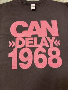 新品XL/送料230円/同梱2枚可/ギルダン5.3oz/ CANカンDELAY1968ディレイ/Tシャツ ブラック