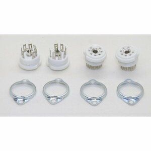  Yahoo auc special price 4 piece set MT7 7 pin ceramic vacuum tube socket table reverse side installation metal fittings attaching au